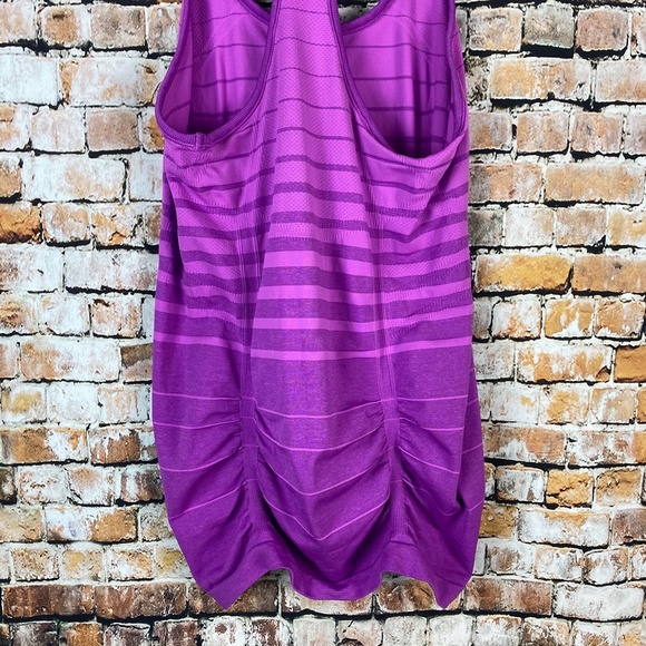 Athleta Purple Stripe Racerback Tank - Picture 5 of 7